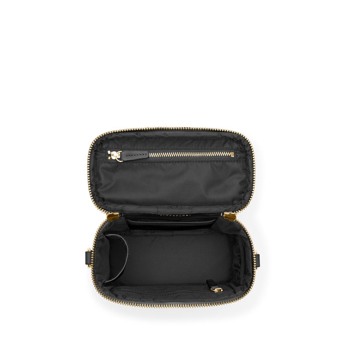 Maddie Micro Train Case Crossbody Black Onyx