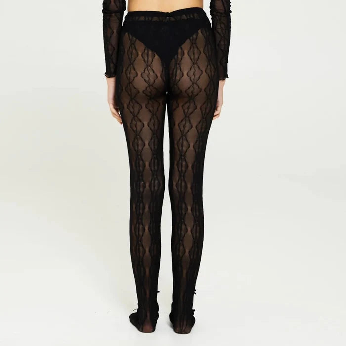 Mariposa Bow Tights in Night