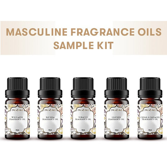 Masculine Fragrance Oils Sample Kit set