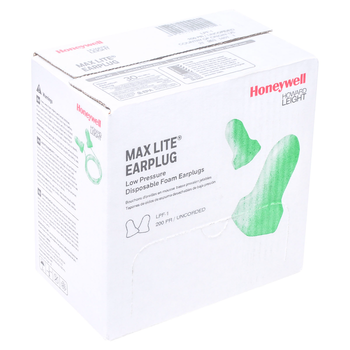 Max Lite Disposable Earplugs No Cord 200 Pair/box