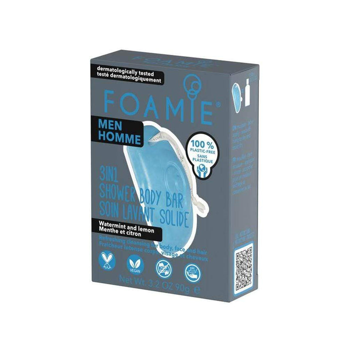 Mens 3-in-1 Shower Bar - Watermint & Lemon by FOAMIE &Keep