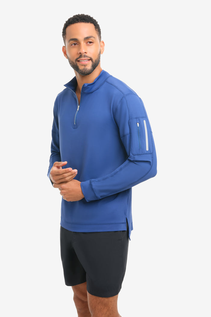 MEN'S MOCK ZIP TOP (12001)