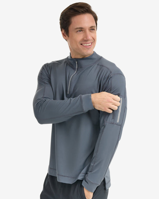 Man wearing long sleeve shirt in smoke. (Style 12001) - BloqUV