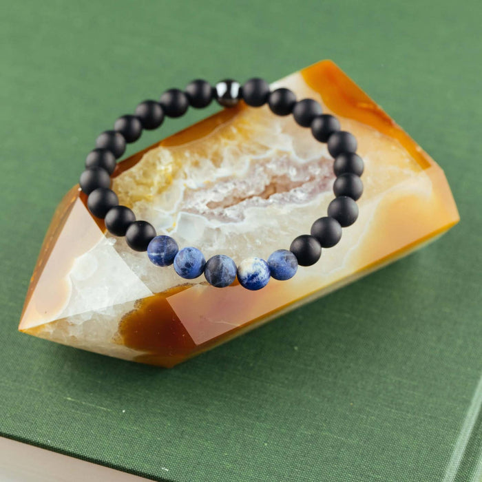 Men's Sodalite Gemstone Bracelet - Fearless