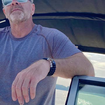 Men's Sodalite Gemstone Bracelet - Fearless