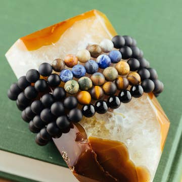 Men's Sodalite Gemstone Bracelet - Fearless