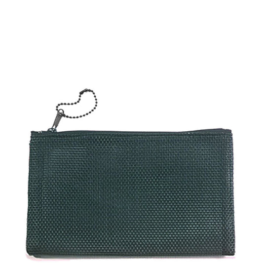 Small Black Mesh See Through Cosmetic Bag For Travel 4 x 7 Inches