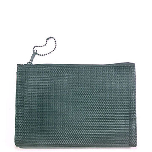 Small Black Mesh See Through Cometic Bag For Travel 5 x 7"
