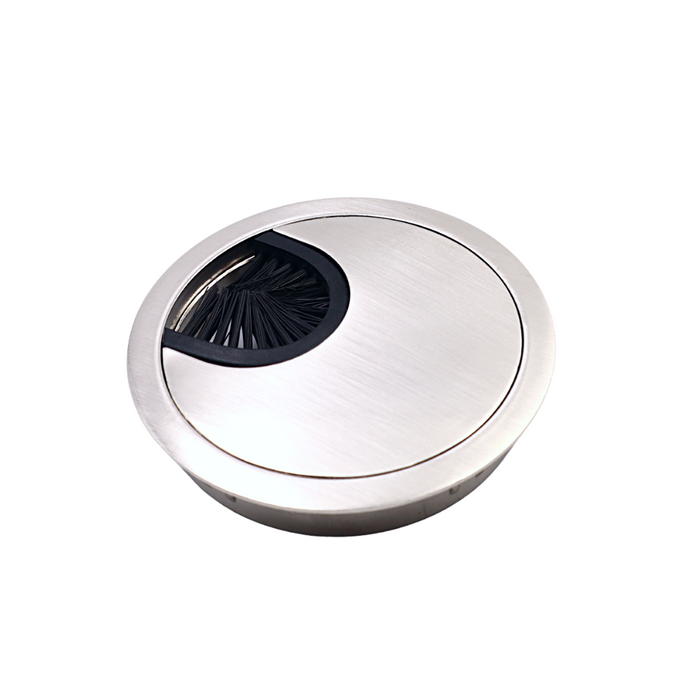 Metal Desk Grommet 2-3/8 inch - Brushed Steel – Furnica