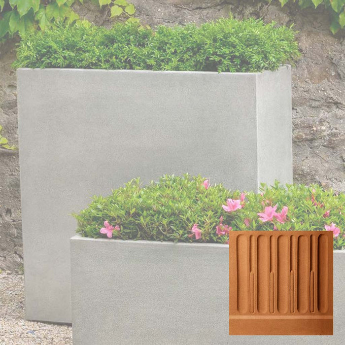31.5" L x 11.75" W x 31.5" H / Terra Cotta