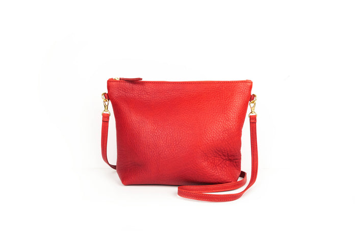Mini Hobo in Tomato Leather