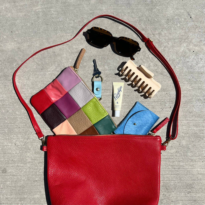 Mini Hobo in Tomato Leather