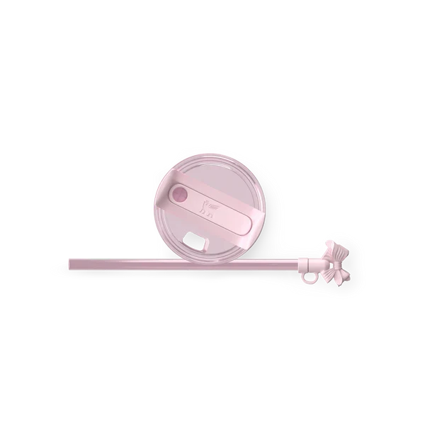 Mini Stanley Quencher H2.0 Tumbler 20 oz - LoveShackFancy Holiday Blush Pink
