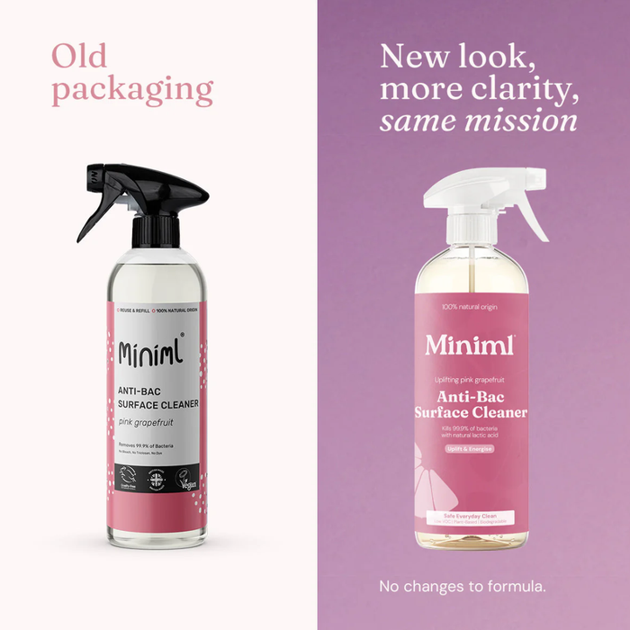 Miniml Anti-Bac Surface Cleaner Uplifting Pink Grapefruit 750ml