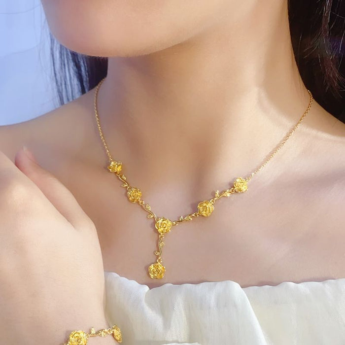 MJ05324 Rose Necklace