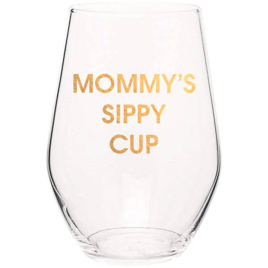 Mommy's Sippy Cup Stemless Wine Glass