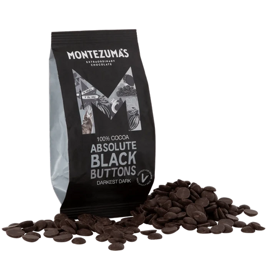 Montezuma's Absolute Black 100% Dark Chocolate Buttons 120g