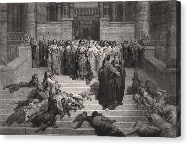 Moses before Pharaoh - Canvas Print