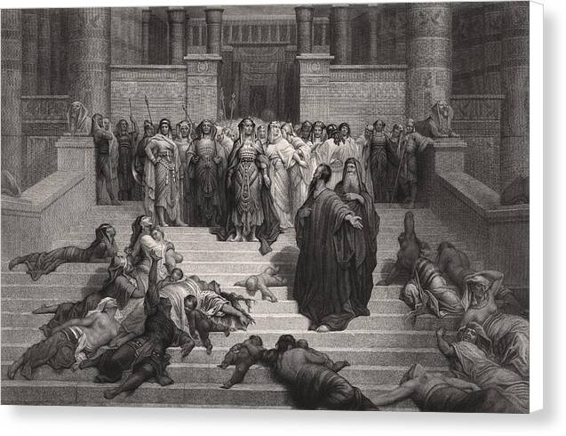 Moses before Pharaoh - Canvas Print