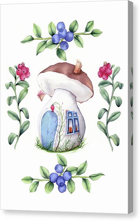 Mushroom House - Canvas Print
