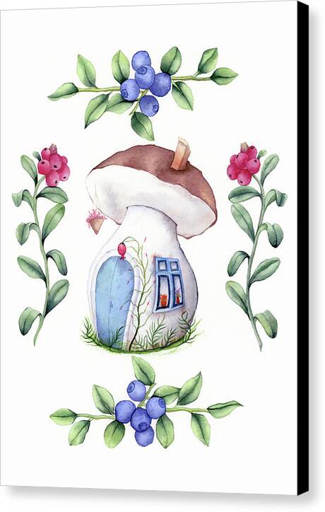 Mushroom House - Canvas Print