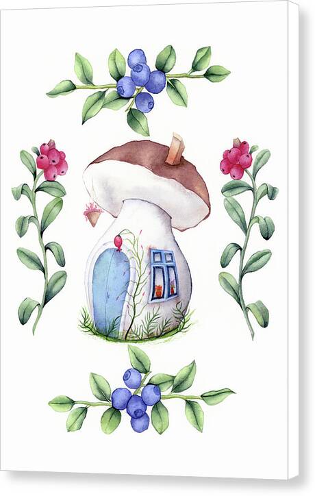 Mushroom House - Canvas Print