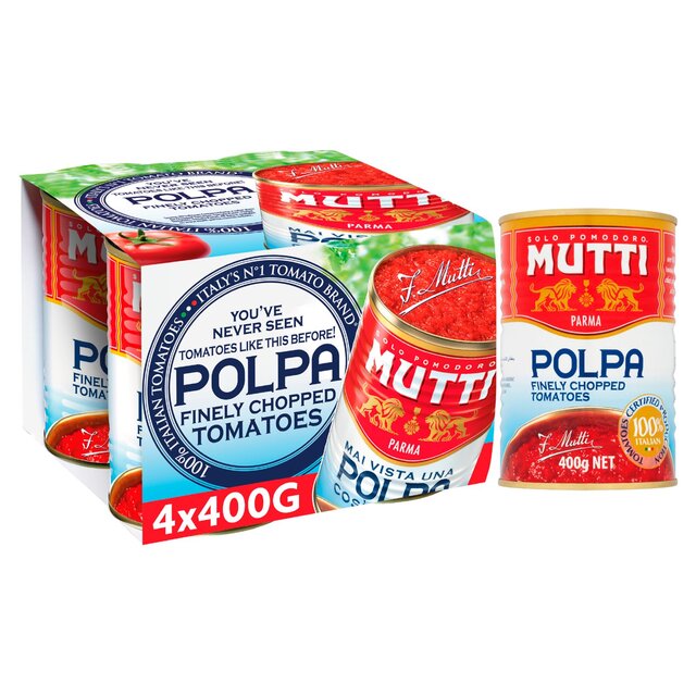 Mutti Finely Chopped Tomatoes Multipack 4 x 400g
