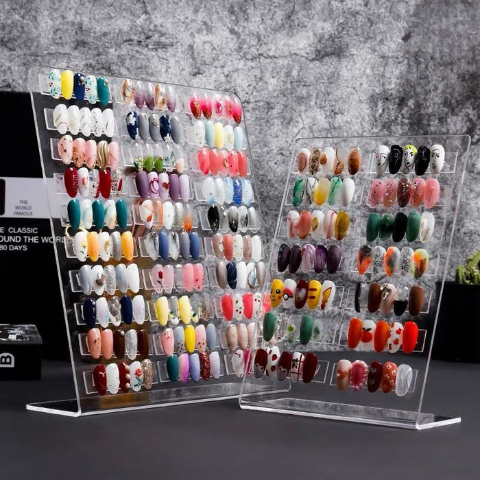Nail art display stand - Clear Perspex