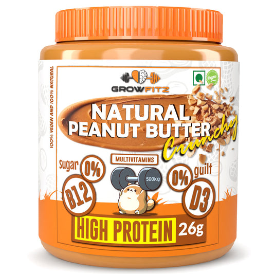 Natural Crunchy Peanut Butter | 26g Protein | 800g