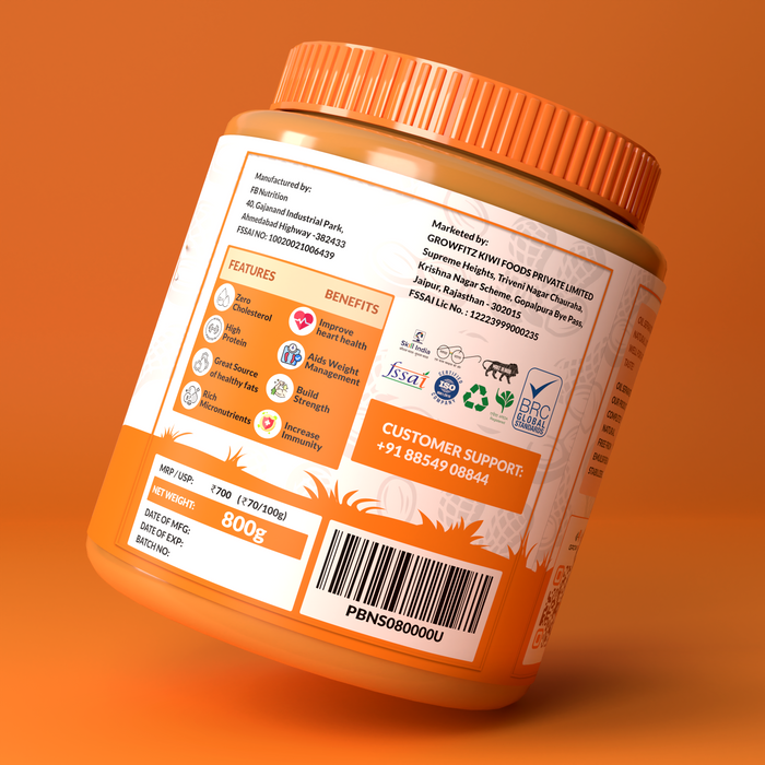 Natural Smooth Peanut Butter | 26g Protein | 800g