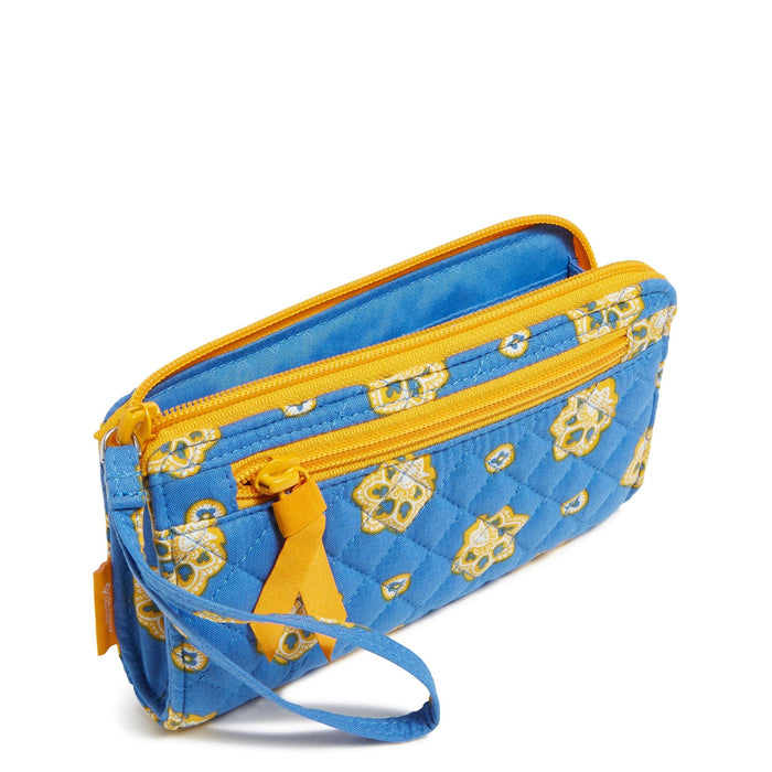 NFL RFID Front Zip Wristlet-Los Angeles Chargers Bandana-Image 2-Vera Bradley