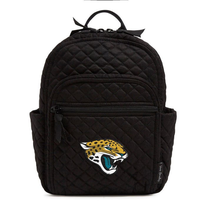 Small Backpack-Black with Jacksonville Jaguars-Image 1-Vera Bradley