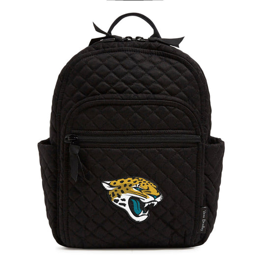Small Backpack-Black with Jacksonville Jaguars-Image 1-Vera Bradley