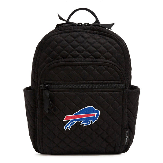 Small Backpack-Black with Buffalo Bills-Image 1-Vera Bradley