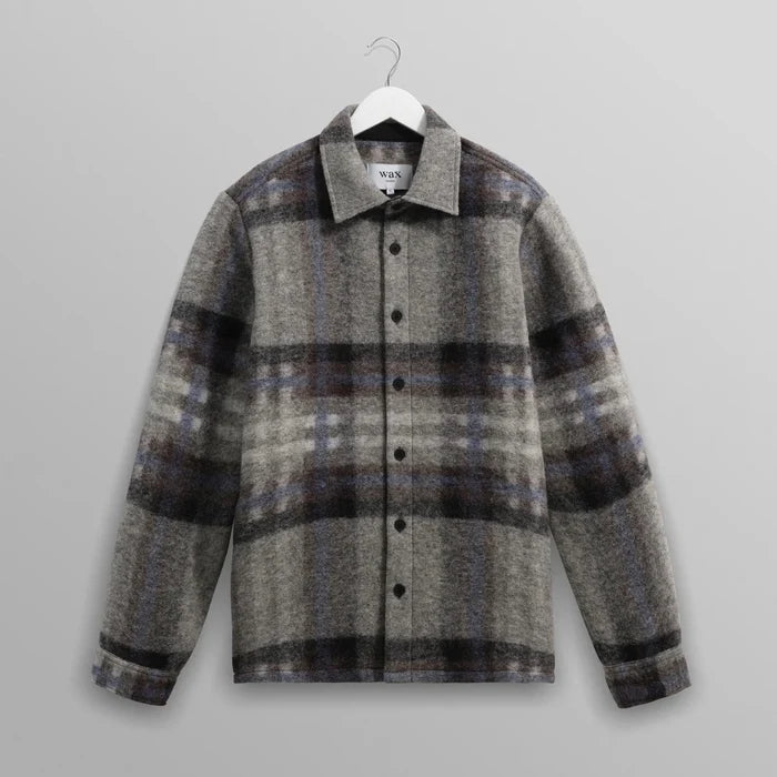 Nolan Overshirt in Grey/Blue Check