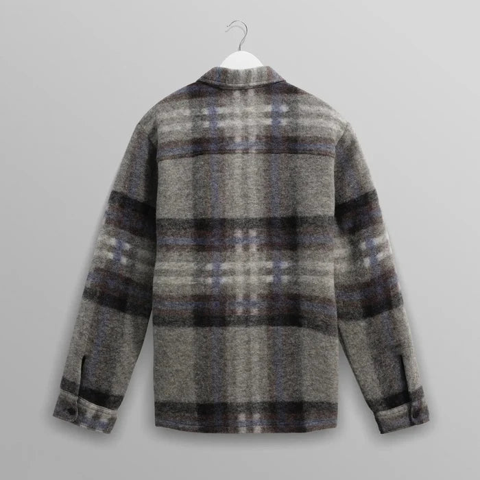 Nolan Overshirt in Grey/Blue Check