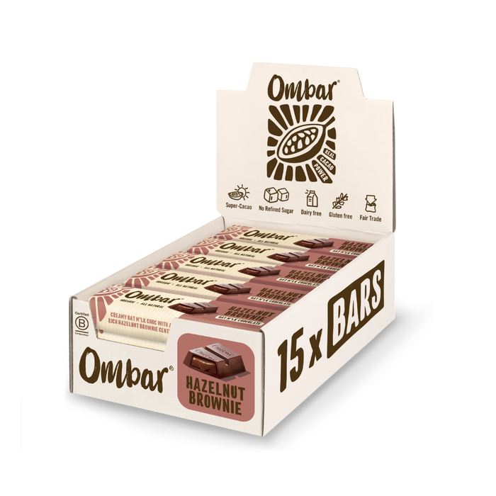 Ombar Hazelnut Brownie Oat M'lk Chocolate Bar 42g