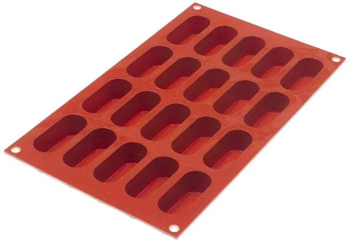 Orange Non Stick Indented Oval - 20 Forms