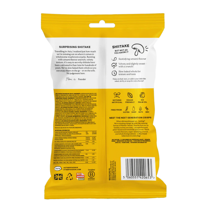 Other Foods Crunchy Shiitake Mushroom Chips 40g