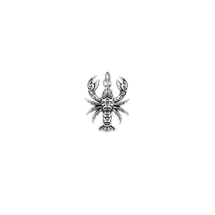 Oxidized Silver Lobster Charm