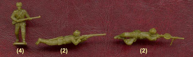 Pegasus 1/72 WWII Russian Infantry in Winter Dress Set 1 - Combat Miniatures