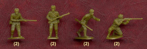 Pegasus 1/72 WWII Russian Infantry in Winter Dress Set 1 - Combat Miniatures