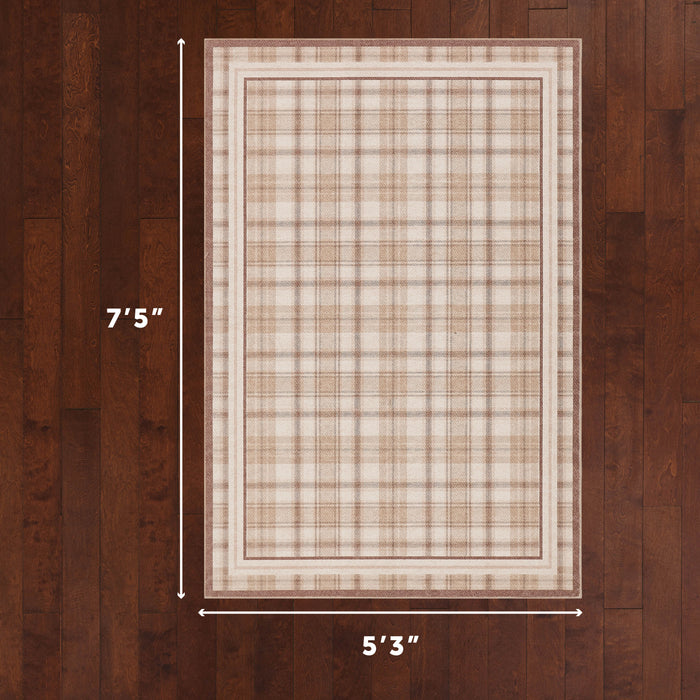 Beige / 5'3" x 7'5"