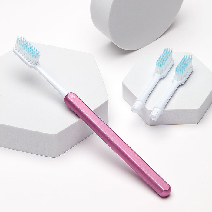 Pink Toothbrush + 2 brush heads