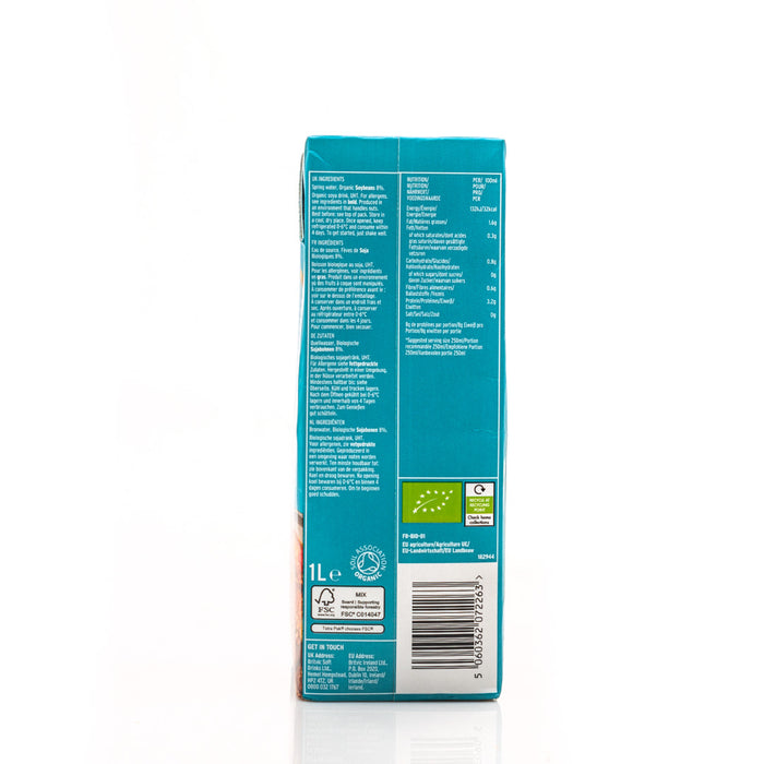 Plenish Organic Unsweetened Soya Milk 1L