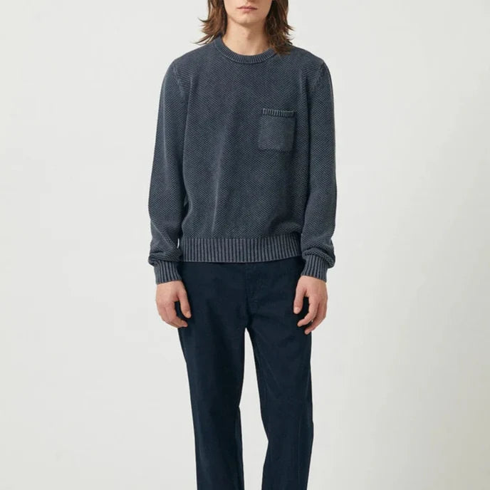 Pocket Crewneck in Black