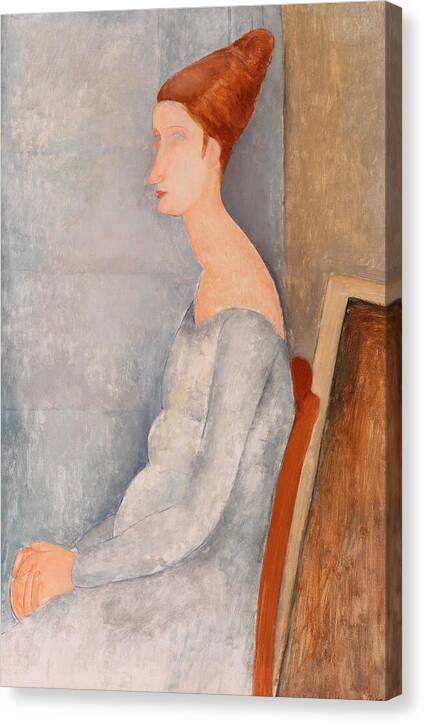 Portrait of Jeanne Hebuterne II - Canvas Print