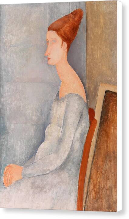 Portrait of Jeanne Hebuterne II - Canvas Print