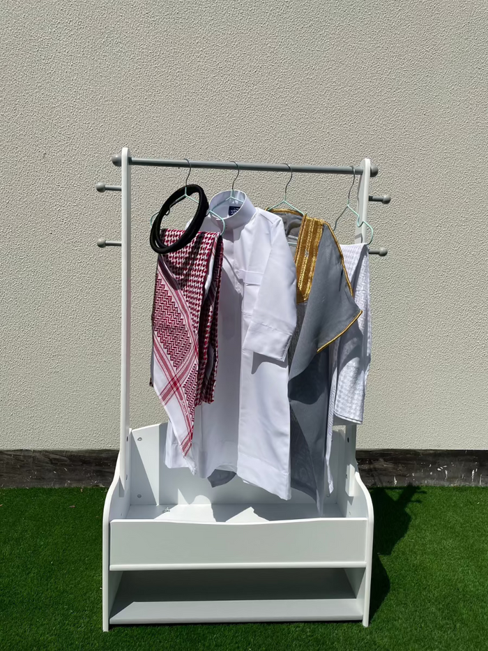 Prestige Baby Boy Thobe Gift Set | Grey Bisht 0-12 Months - 5 Items