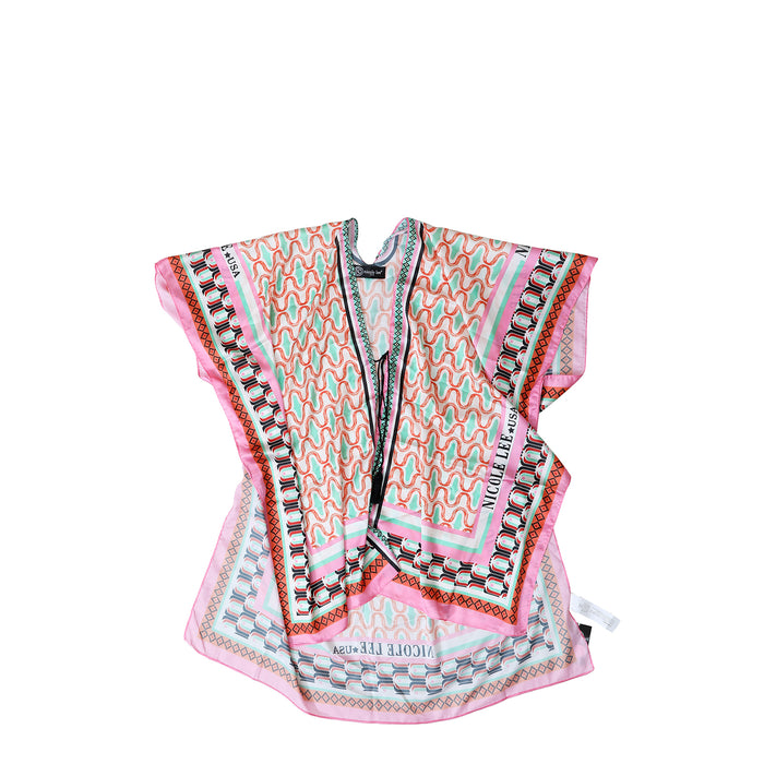 OUR PRINTED KIMONO IN PINK.